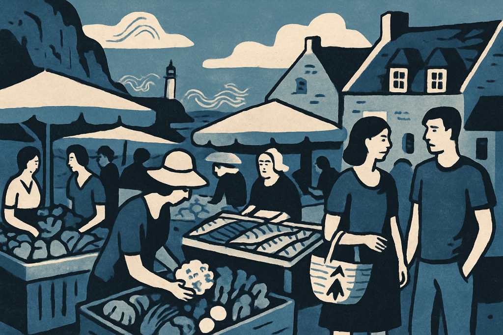 explorez le marché de fouesnant et savourez l'authenticité des produits locaux, entre traditions bretonnes et délices du terroir.