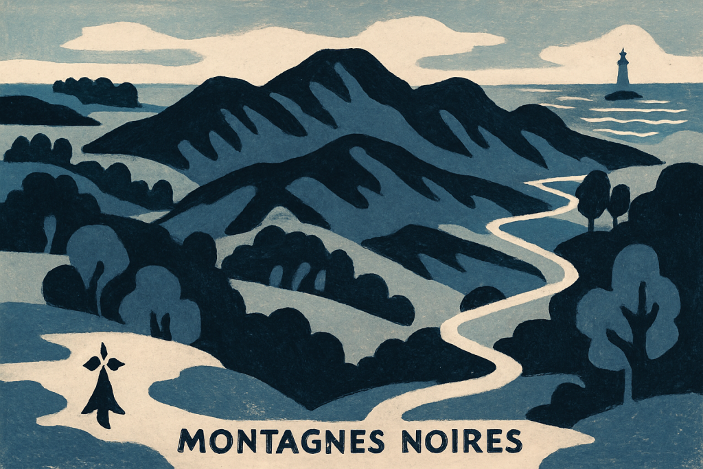 explorez la carte des montagnes noires en bretagne pour planifier votre visite idéale. découvrez sentiers, points d'intérêt et paysages exceptionnels pour une aventure inoubliable.
